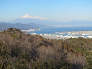 日本平からの富士山と愛鷹山