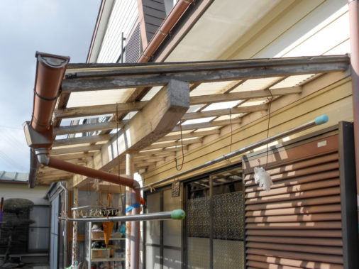 テラスの屋根改修工事