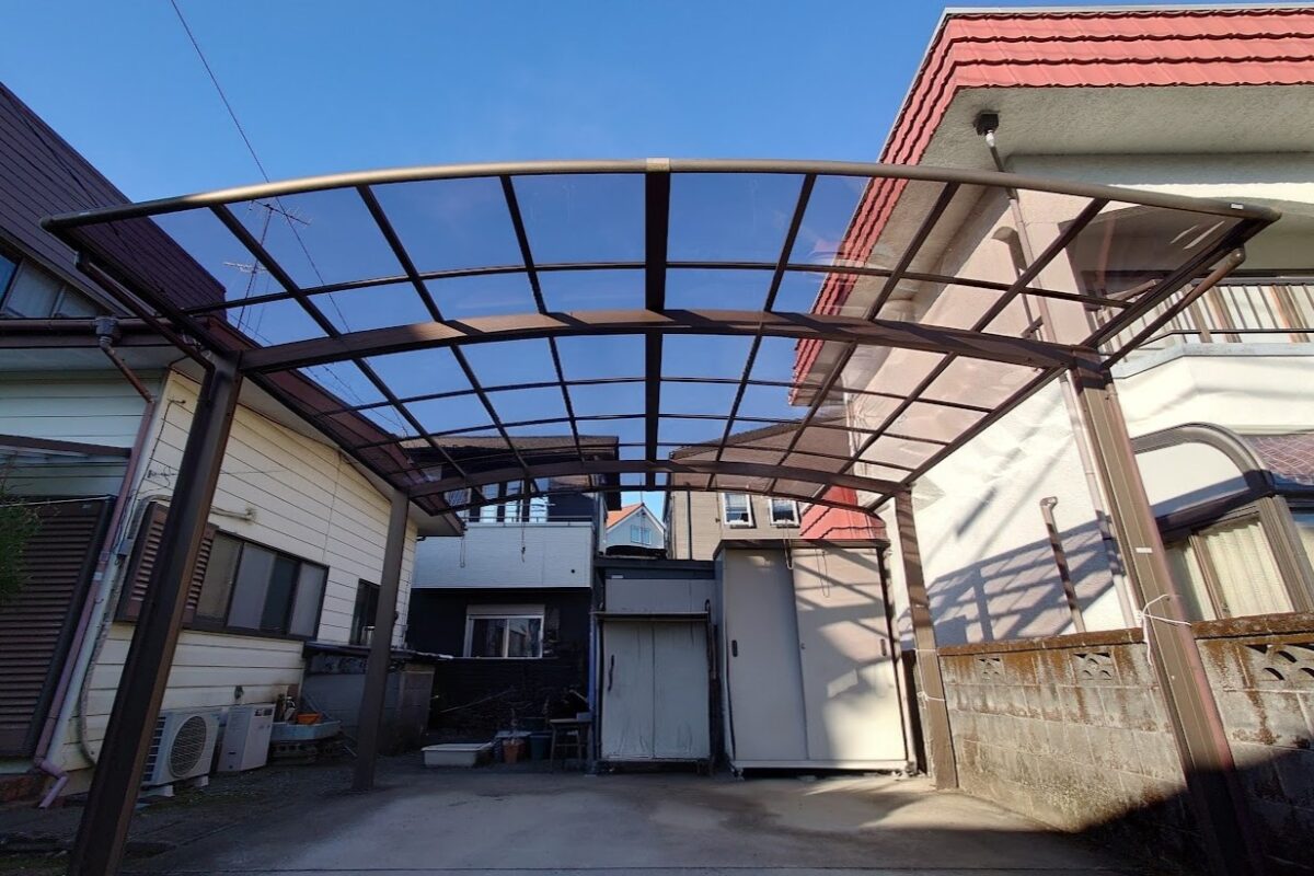 御殿場市カーポート屋根の張り替え工事